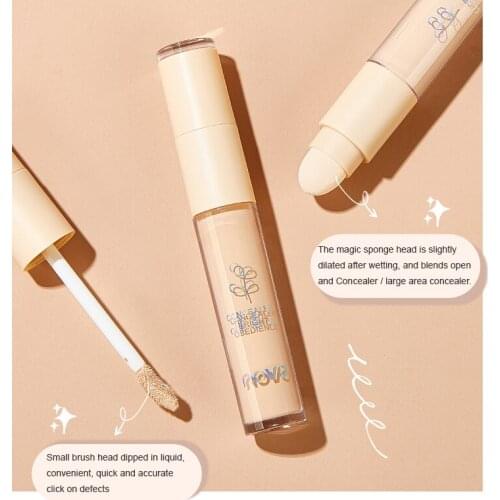 NEW Double-Head Concealer Cover Spots Acne Marks Dark Circles Freckles Lips Long Lasting Moisturizing Face Makeup TSLM1