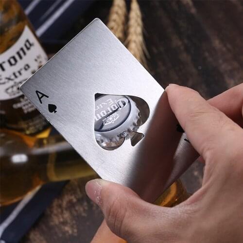 Poker Beer Opener Opener Stainless Steel Beer Starter Multifunctional Simple Wine Starter Beer Opener