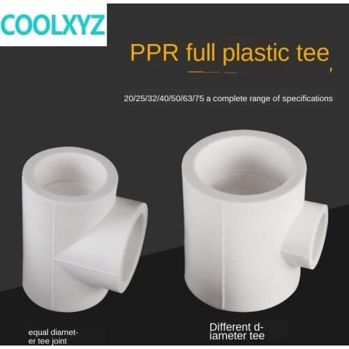 Ppr reducer tee reducer tee 20 to 25/32/40/50/63/75 reducer PPR water pipe fitting accessories