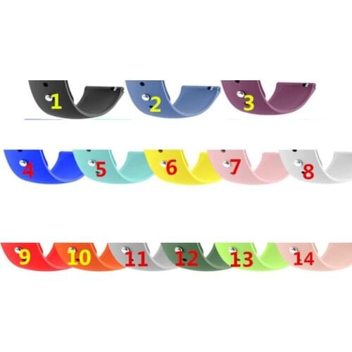 100pcs 20mm 22mm Silicone Watchband for Samsung Galaxy Watch Active 42mm 46mm Gear S2 S3 Strap Band