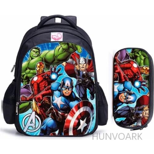 16 Inch Super Hero Hulk Children School Bags Orthopedic Backpack Kids School Boys Girls Mochila Infantil Catoon Bags