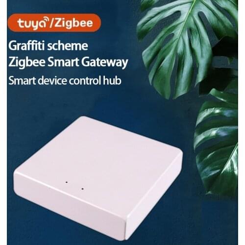 White ZigBee Smart Gateway Hub Tuya APP Wireless/Wired WiFi ZigBee3.0 Smart Household Bridge Control Centor Fully Compatible Hub