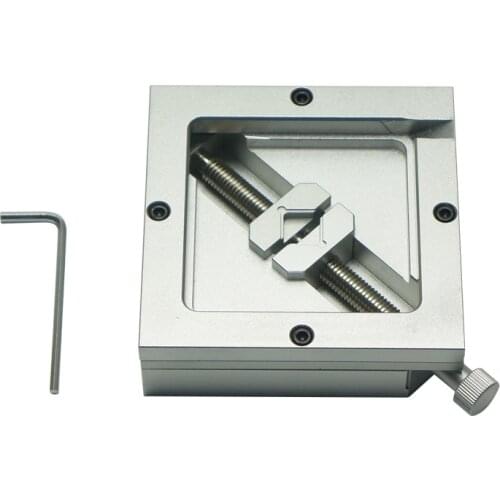 90*90mm Universal Silver BGA Reballing Station Stencil Holder Foxture Jig for PCB Chip Soldering Rework Repair