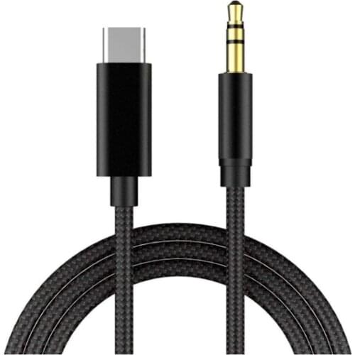 USB Tpye C to 3.5mm AUX Cable Type-C / For Iphone male to 3.5mm Jack male Car AUX Audio Adapter for Lightning AUX Cable 1M