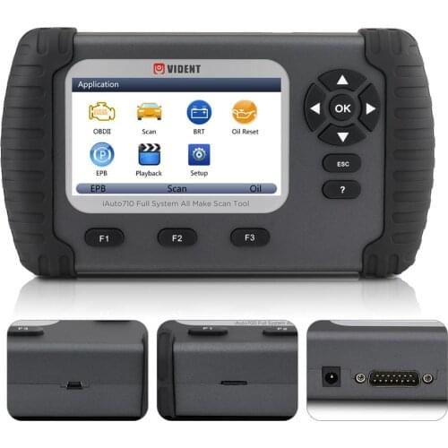 Vident Full System Diagnostic Tools OBD2 Scanner iAuto700 All Make Scan Tool with Oil Service EPB DPF Special Functions PK NT624