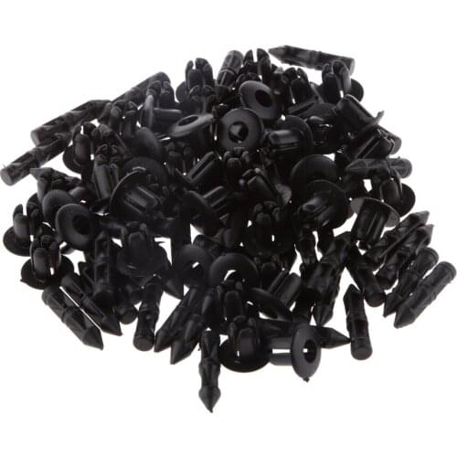 50pcs Car Rivet Fastener Universal Plastic Car Door Bumper Fender Bumper Fixed Clip Car-styling 11.5 x 13 x 6mm