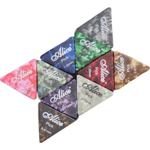 20 Pcs Mix Color Big Triangle Celluloid Guitar Picks Plectrum guitar accessories parts