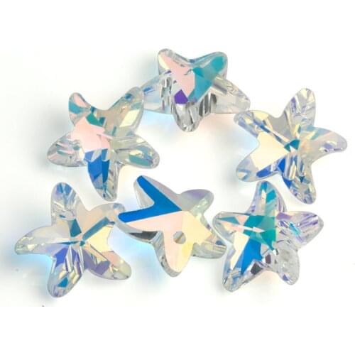 28PC/PACK Wholesale Faceted Crystal Beads Charms NORTHERN LIGHTS BUtterfly/Bear/Snowflake Loose Pendants Faceted Charms SR37D-4F
