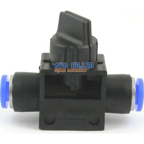 5 Pieces 6mm Pneumatic Connector Hand Valve Push In To Connect Valve