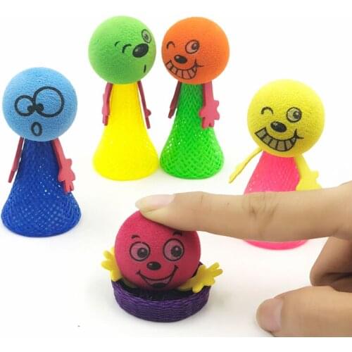 6PCS Jumping Doll Kids Party Toys Party Favors Goodie Bag Piniata Fillers Novelty Toy Gift Toys Boy Girl Fun Games