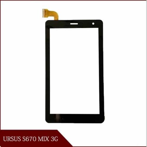 7 inch touch screen digitizer glass sensor panel for Ursus S670 MIX 3G