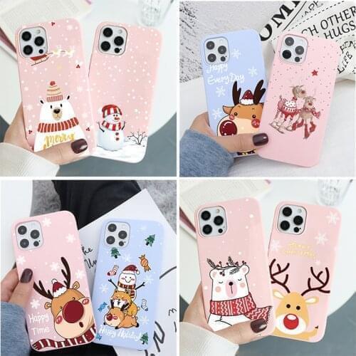 Soft TPU Case For Xiaomi Redmi Note 9 10 9T 8T 8 9A 7 9S Pro Lite 7A Mi 11 10T F3 Poco X3 Pro NFC A3 Christmas Cover Bag Funda
