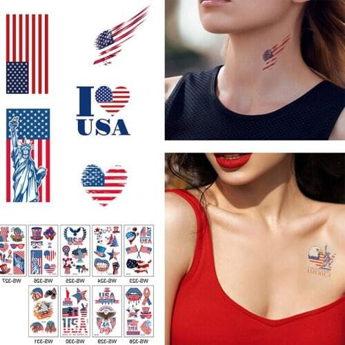 July Fourth Party Stickers Red Blue White decor 4th of July Decoration American Independence Day Party Decorations Party Sticker