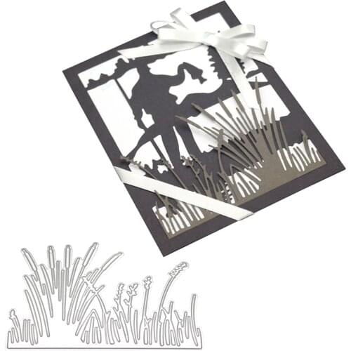 HOOMIN DIY Scrapbook Album Paper Cards Die Cuts Grass Metal Cutting Dies Scrapbooking Embossing Stencil Craft