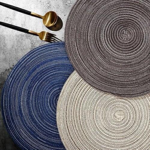 Mat Kitchen Table Plate Mat Drying Dishe Woven Drink Cup Coaster Non-Slip Napkin Bowl Pads Table Placement Mat Kitchen Accessory