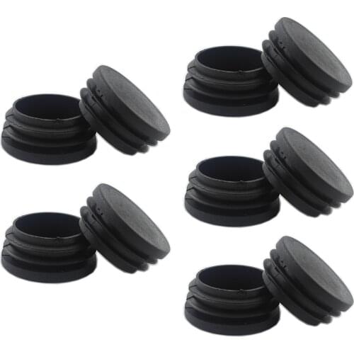 Round Plastic Plugs,Pipe Tubing End Cap,Round Plastic Tubing Plug, Durable Chair Glide for Chair Table Stool Leg,Tube Pipe Hole