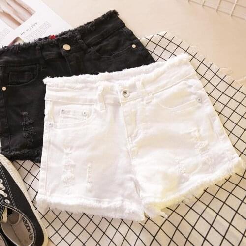Fashion Sexy Ladies Denim Shorts 2021 Summer New Womens Ripped Hollow Out Hole Streetwear Plus Size Shorts Jeans Short Femme