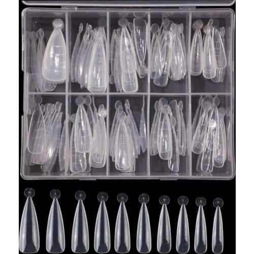 120pcs Dual Form For Nail Extansion Form Poly Nai Gel Building Mold Tips Top Molds For Nail Buiding DIY Tools