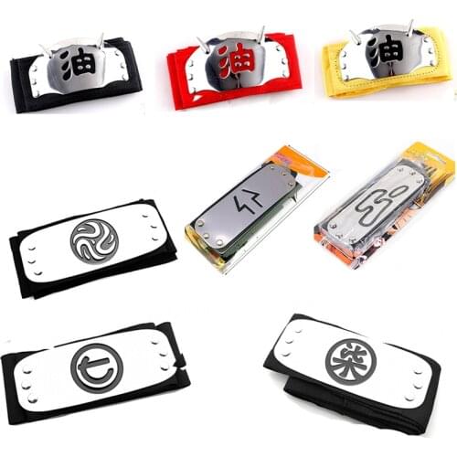 Anime BORUTO Headband Bandage Luminous Kakashi Sasuke Minato Hinata Sakura Jiraiy Pain Hidan Konan Cosplay Headwear Accessories