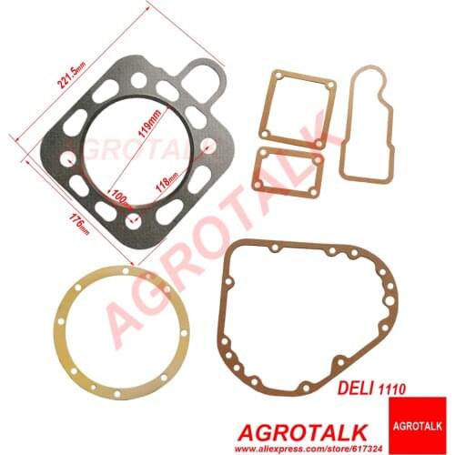 Cylinder head gasket for DHL190 / DHL195 / DHL1100 / DHL1105 / DHL1110 for Xintai tractor XT-120/XT-140/XT-160