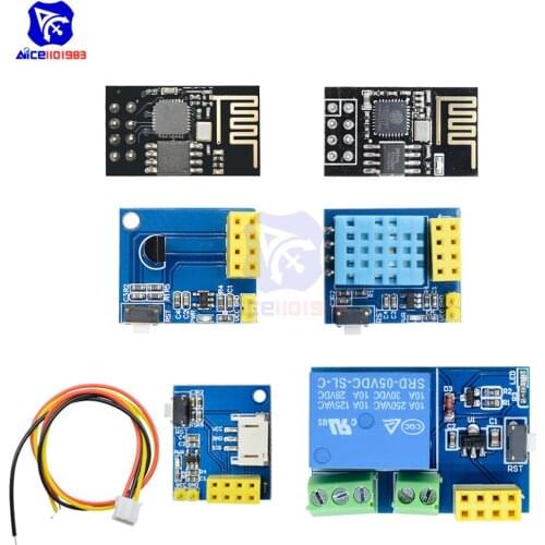 Diymore ESP8266 ESP-01 ESP-01S 5V WIFI Relay Module DS18B20 DHT11 RGB LED Controller Things Remote Control Switch for Smart Home