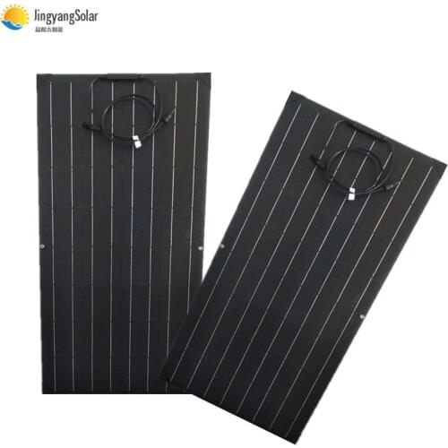 Shandong Jingyang Solar 80w Flexible Solar Panel portable panel solar ETFE 80w Solar Panel Monocrystalline solar cell 2pcs