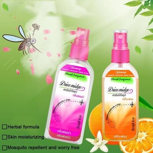 80ml Plant Mosquito Repellent Spray Thailand Anti Mosquito Adult Outdoor Bites Bug Bite Itching Killer Liquid Pest Anti Itc X9G7