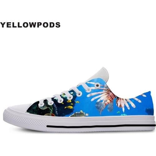 Mens Shoes Casual New Women Mens Ocean Fish Cute Octopus Starfish Coral Harajuku Comfortable Customized White Brand Shoes