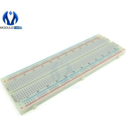 830 Tie Points Holes Universal Solderless PCB Breadboard Mini Test Protoboard DIY Bread Board For Bus Test Circuit Board MB102