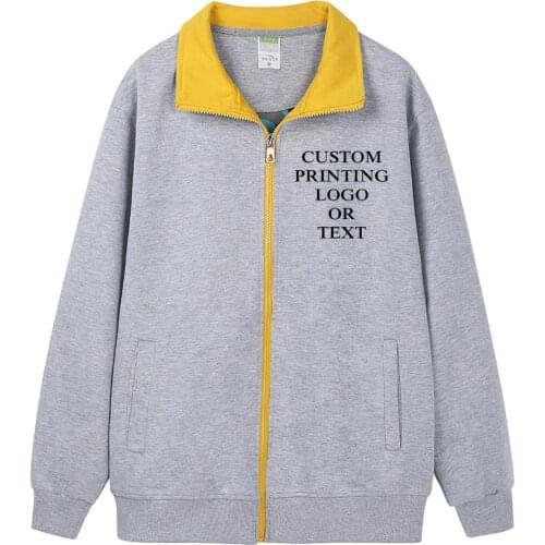 High Quality Men Personalized Sweatshirts Unisex Make Customized Printed Fashion Brand Put Your Logo/design Casual Shirts Tops