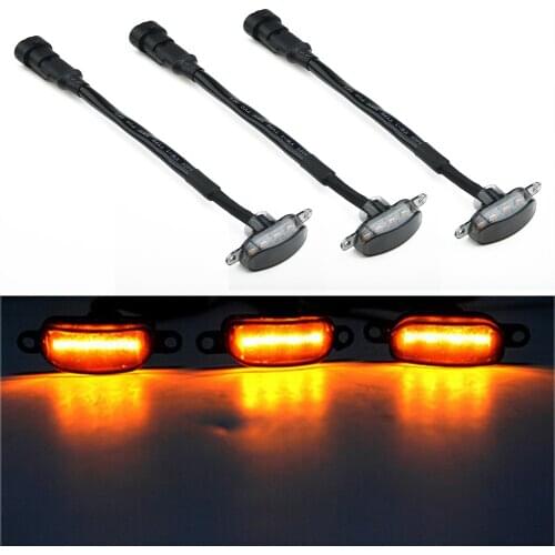 Amber Smoked LED Front Grille DRL Running Lights For Ford F150 Raptor 2010-2018 Grille DRL Running Lights