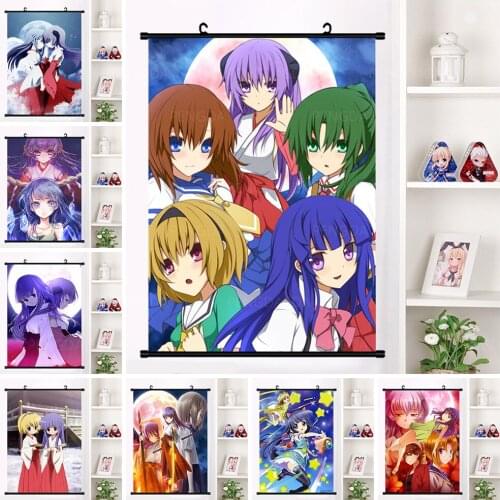 Japanese Cartoon Girl Canvas Painting Anime Character Picture Print Decoration Home Room Plastic Scrolls Hanging Poster Wall Art