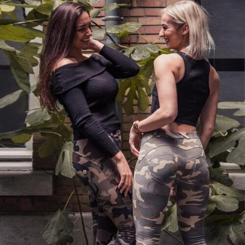 Melody Camouflage Pants for Women Army Pants Sexy Leggings for Sports Cotton Stretch Butt Lifter Leggings Funky Yoga Pants