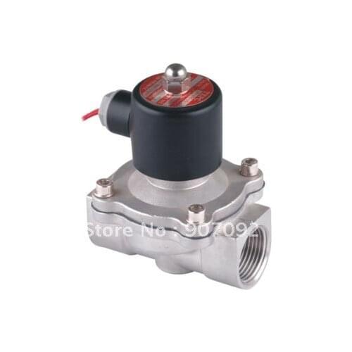 1'' Water Solenoid Valves With Iron Cover Coils Stainless Water Valve 2S250-25 BSP1'' Female Thread