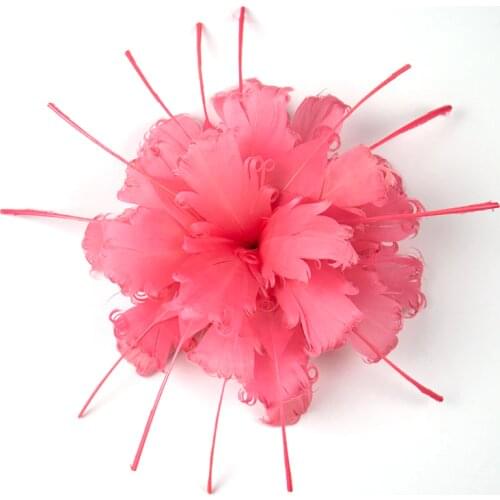 The New Flower for Crafts Goose Feathers Headdress Ornaments Women Diy Wedding Party accessories Hat Decoration Plumes 1pcs