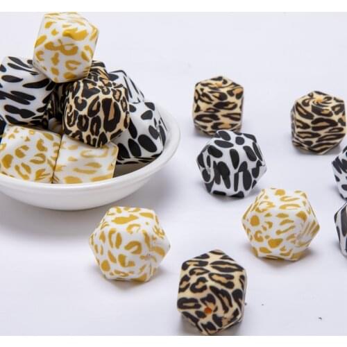 Bite Bites 17mm 10pc Silicone Beads DIY Baby Teething Necklace Making Accessories BPA Free Soft Beads Baby Teether New Color