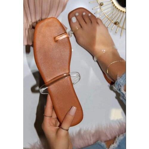 2021 Summer Flat Sandals Open Toe Slippers Sexy Casual Womens Shoes Comfortable Outdoor Plus Size 43