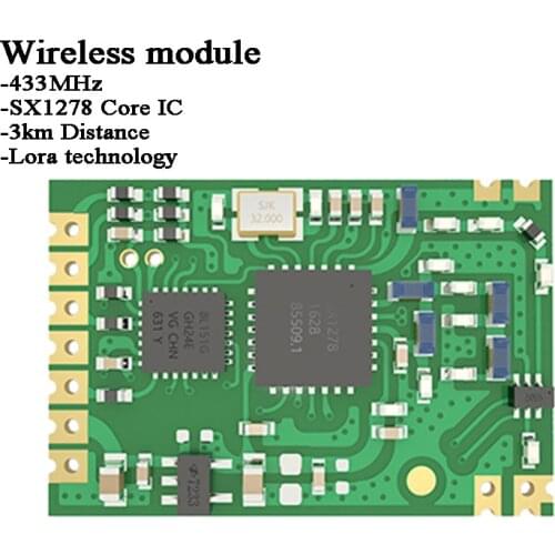 3km Lora Data Wireless serial port module 433MHz SX1278 RF UART transmitter/receiver IOT use Smart home automation Artificial