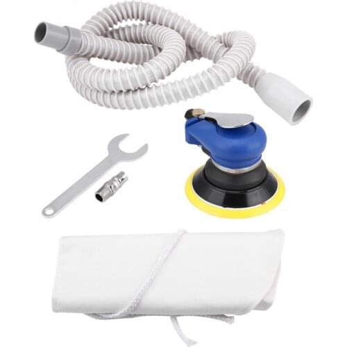 5 Inch Air Palm Random Orbital Sander Pneumatic Polisher Vacuum Polisher With Hose Sanding Tool Sanding High Efficiency