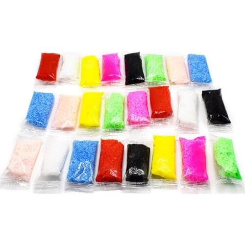8pcs Pack DIY Snow Mud Particles Accessories Slime Balls Small Tiny Foam Beads For Floam Filler For DIY Supplies Light Clay