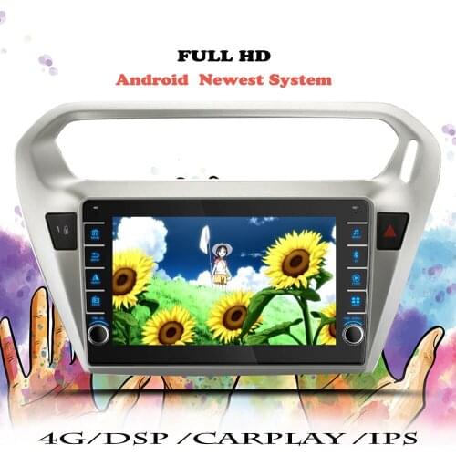 Android 10 Auto Car Radio For Peugeot 301 Citroen Elysee 2014 2015 2016 Multimedia Player Navigation GPS 2 din DVD Tape Recorder