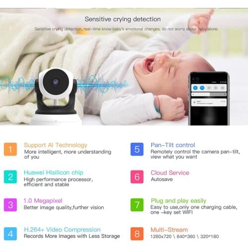 Vstarcam C7824 720P Wireless Wifi IP Camera WIP Security Baby Monitor IP Network Intercom Mobile Phone APP Night Vision Camera
