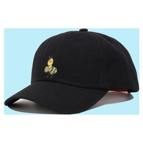 Mens Womens Cap Girl Cute Little Ant Embroidered Soft Top Baseball Cap Summer Korean Versatile Sunscreen Hat Men