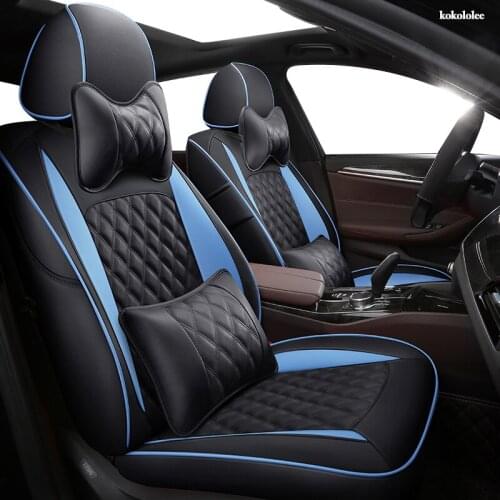 KOKOLOLEE Custom Leather car seat cover For Honda Accord Odyssey FIT CR-V XR-V civic CITY Crosstour Crider VEZEL AVANCIER covers