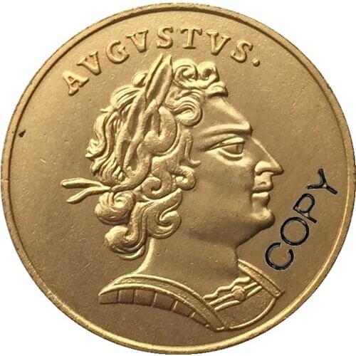 24 K gold plated Poland 1709 COIN COPY 24.5mm