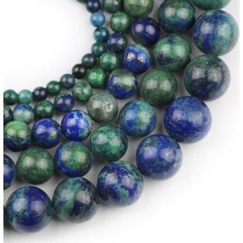 YHBZRET Natural Stone Lapis Lazuli Round Spacer Loose Beads For Jewelry Making 4/ 6/8/10/mm DIY Bracelet necklace Accessories