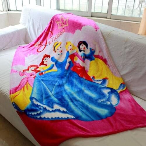 Disney Princess Style Fashion Anime Figures Cartoon Product Cosplay Accessories Blanket Household Pillowslip Gifts New