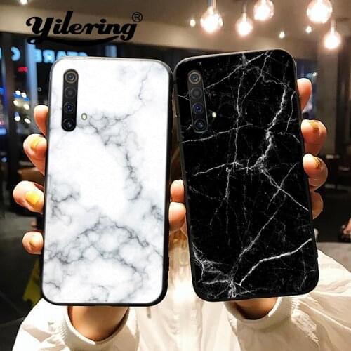 Fashion Marble pattern for Realme C11 C12 C15 C17 C2 C3 X X2 XT X50 5 5S 6S 5i 6i 7i 5 Pro 6 7 X7 Pro Q 2 Case Black soft Cover