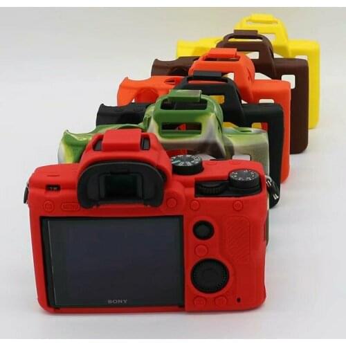 Soft Silicone Rubber Camera Case Armor Skin DSLR bag Cover for Sony A7R3 A7III A7RIII A7Mark III