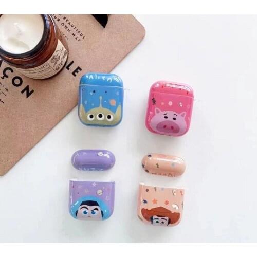 Disney Toy Story Big Eyed Hudi Buzz Lightyear Earphone Wireless Protective Case for Apple Airpods Pro 1 2 3 Protective Case Gift
